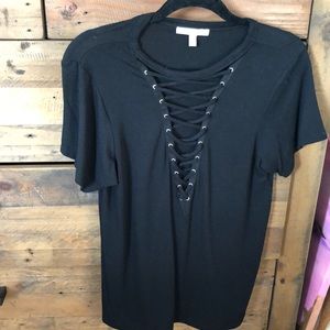 Express lace up top